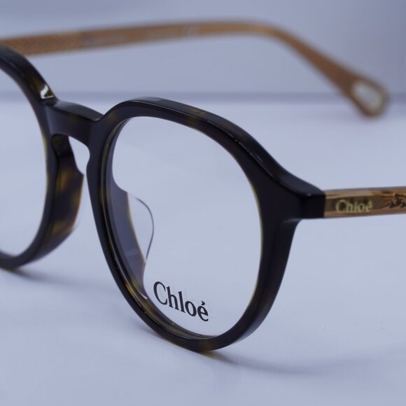Chloe CH0012OA 004 Round Eyeglasses 50mm - Havana/Brown - Picture 5 of 11